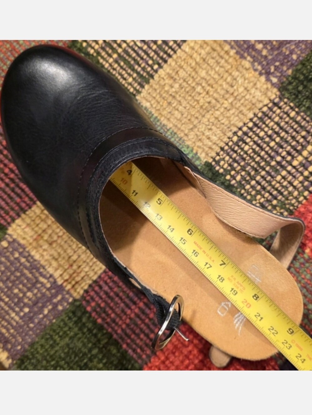 Dansko Tammy Slingback Clogs Leather & Wood, Stapled Construction - Picture 10 of 16